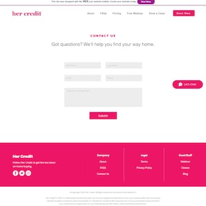 Credit Repair Business Website Template, Premium Wix Website Template, Pink Website Theme, Web Design, Boss Free Media image 6