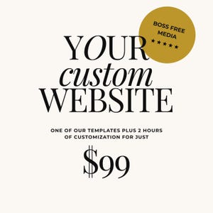 Wix Website Template + 2 Hours of Customization – Just 99! Limited time only!! Choose Any One of Our Website Templates | Website Design