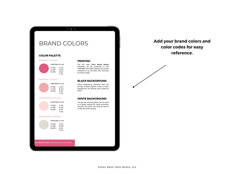 Brand Kit Brand Style Guide Template This Brand Guidelines - Etsy