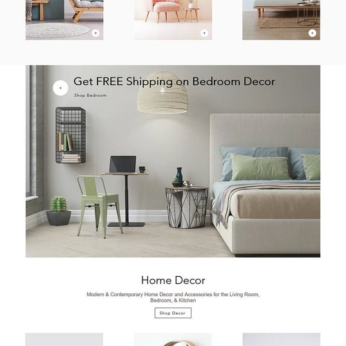 Interior Design site Template Wix Home Decor site Etsy