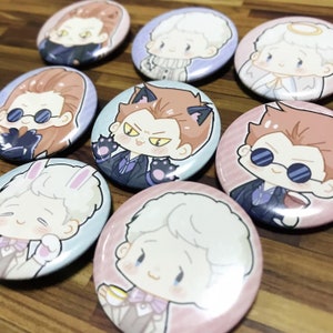 Good Omens Ineffable Husbands Buttons Pins Can Badge Sticker Sheet
