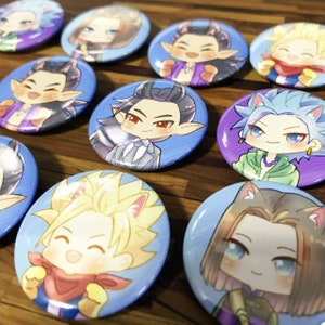 Dragon Quest XI Builders 2 DQXI DQB2 Buttons Pins Can Badge