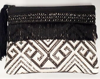 plain black clutch