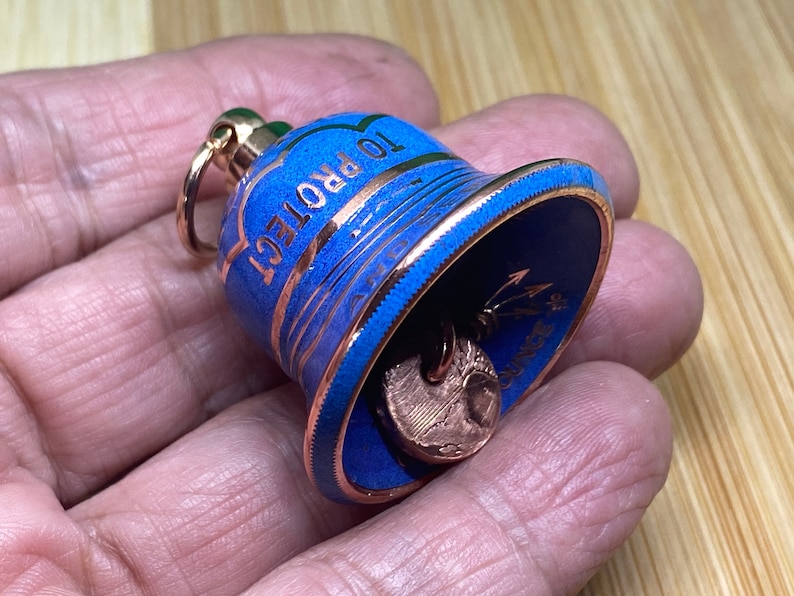 Police To Protect and Serve Guardian Gremlin Motorcycle Coin Bell