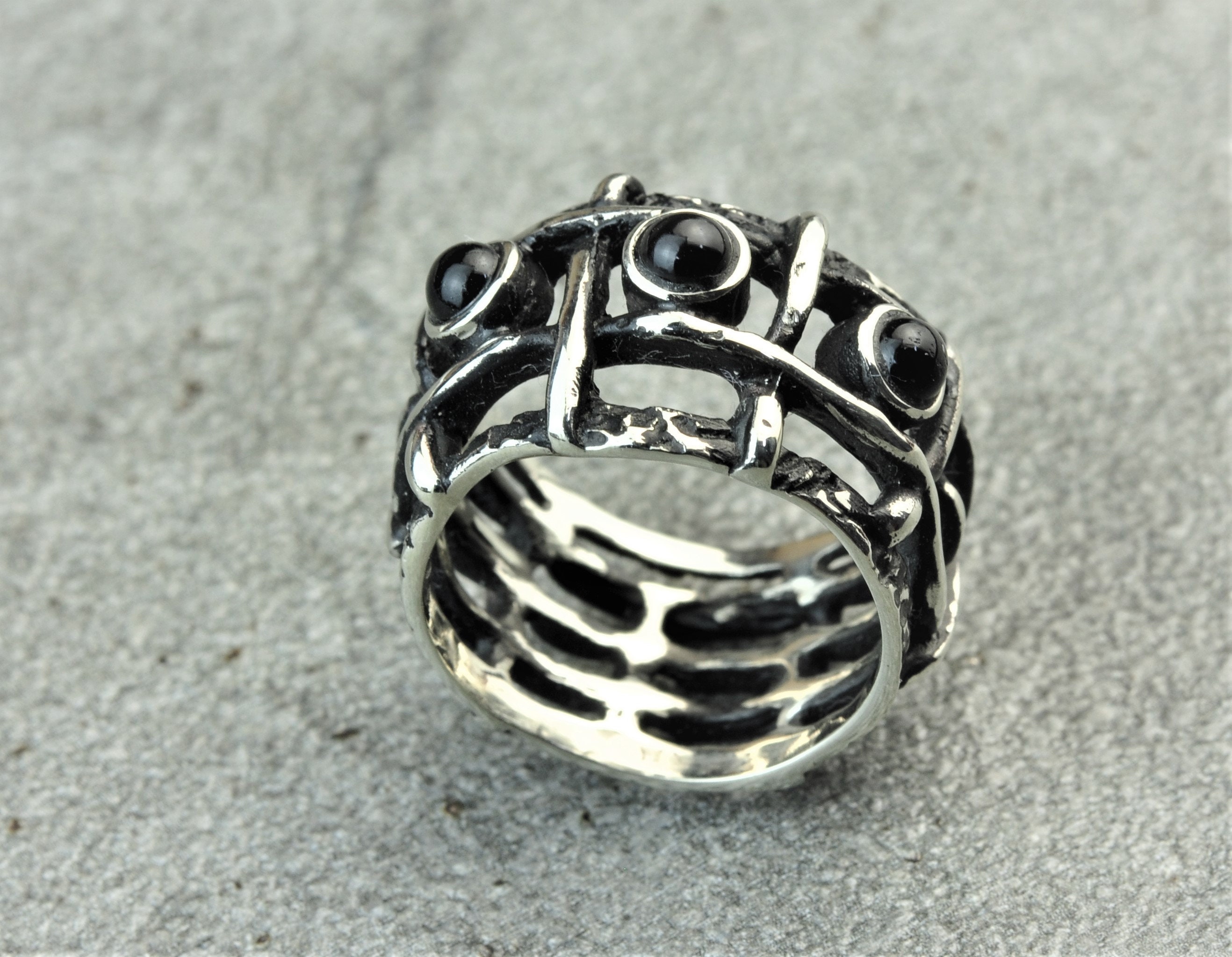 Goth ring Witchcraft jewelry Witch rings for women Etsy