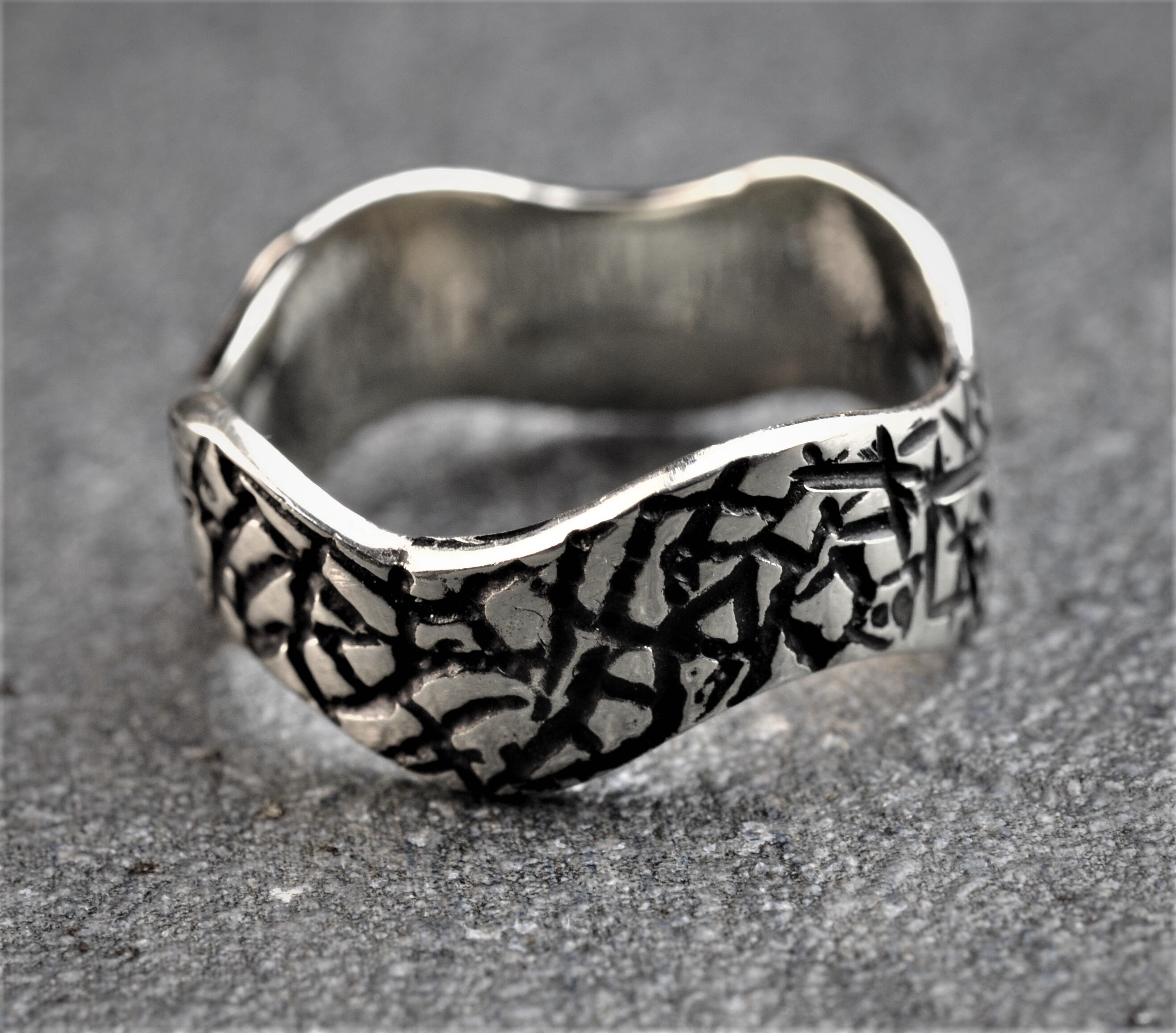 DaumenRing Viking Schmuck Breite Band Ringe Etsy