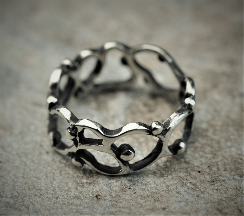 Viking wedding ring Celtic ring Gothic engagement ring Etsy
