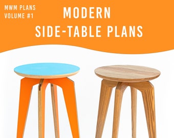 Modern Side Table // End Table DIGITAL PLANS