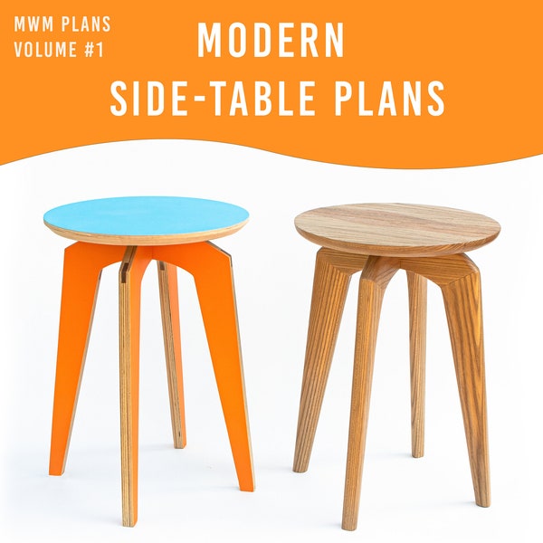 Modern Side Table // End Table DIGITAL PLANS