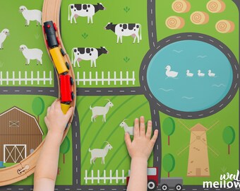 Farm Play Mat Etsy