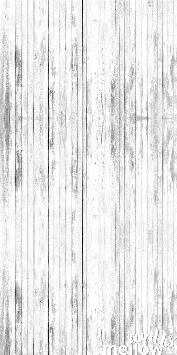 White Wood Removable Wallpaper Reclaimed Barn Wood Wall Etsy