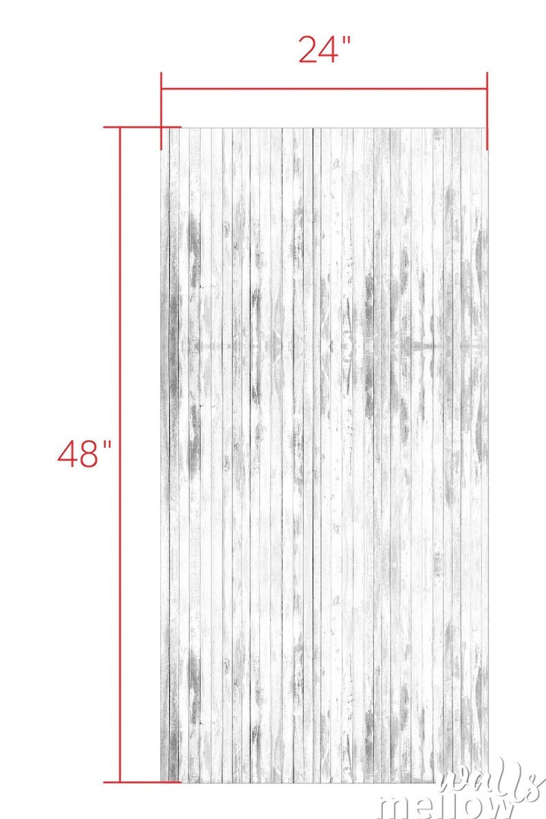 White Wood Removable Wallpaper Reclaimed Barn Wood Wall Etsy