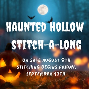 Halloween Village Cross Stitch Stitch-a-long PDF - Digital Download SAL