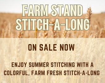 Charming Mystery Stitch-a-Long Cross Stitch Pattern for Farm Stand Lovers - PDF