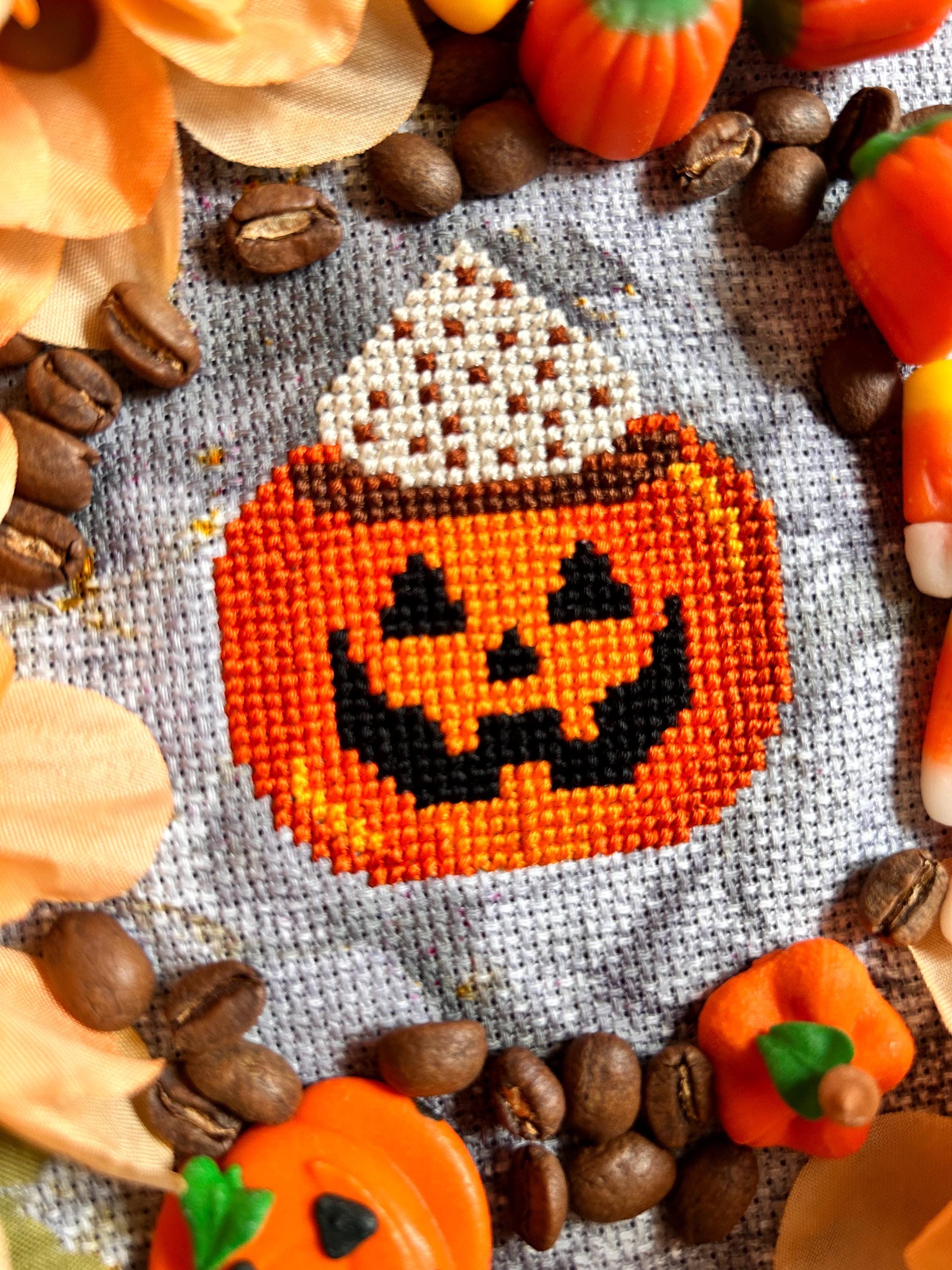 Creepy Coffee Halloween Cross Stitch Pattern Bundle - 3 PDF Patterns - Etsy