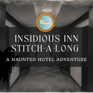 Insidious Inn Stitch-a-long Cross Stitch Pattern PDF - Digital Download - Halloween SAL - Haunted Hotel - Spooky Stitch A Long