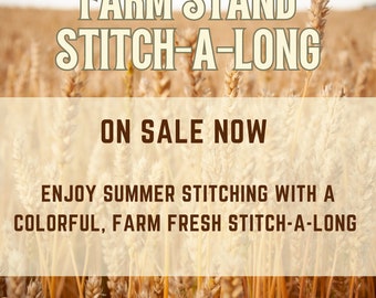 Charming Mystery Stitch-a-Long Cross Stitch Pattern for Farm Stand Lovers - PDF