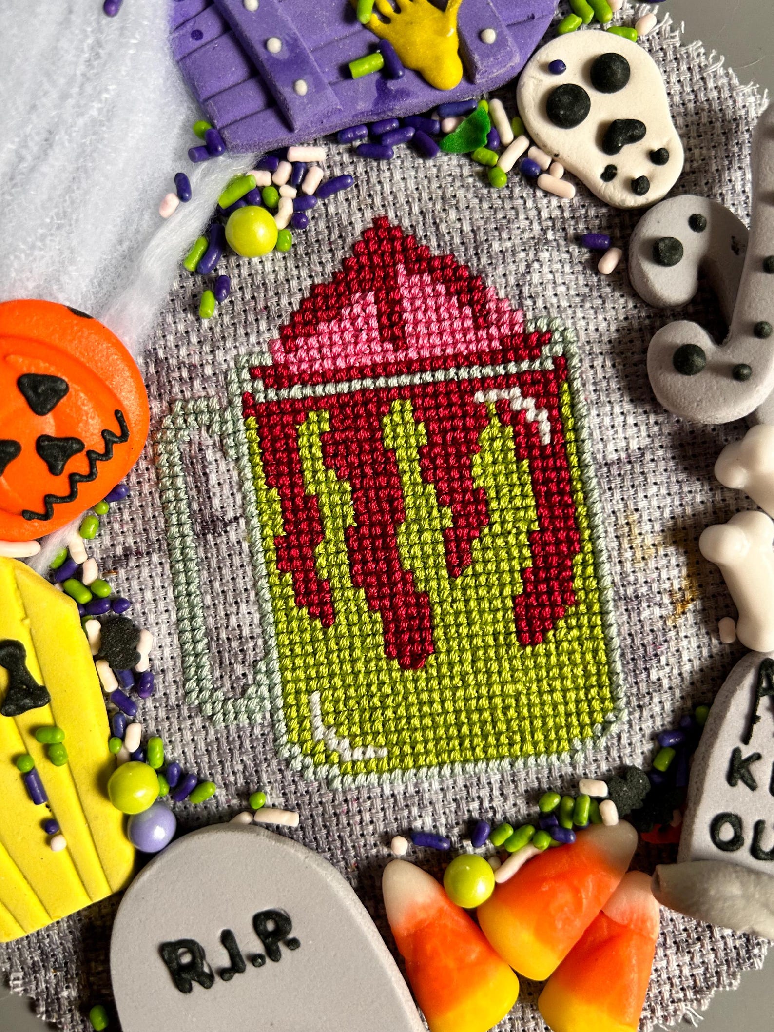Creepy Coffee Halloween Cross Stitch Pattern Bundle - 3 PDF Patterns - Etsy