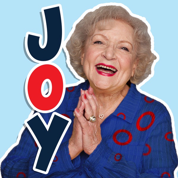 Phish "Joy" x Golden Girls Rose Betty White Sticker