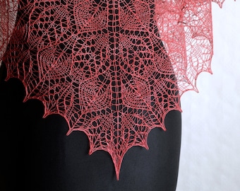 Once Upon a Summertime - Lace shawl pattern - Instant download PDF knitting pattern - english