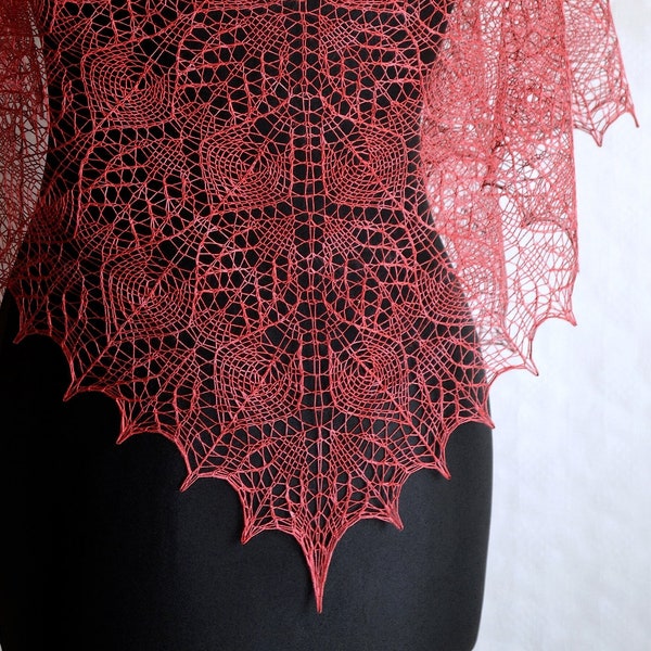 Once Upon a Summertime - Lace shawl pattern - Instant download PDF knitting pattern - english