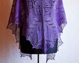 Echoes Of The Past - Lace shawl pattern - Instant download PDF knitting pattern