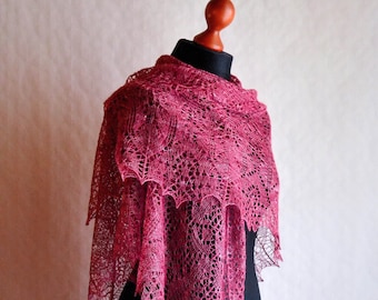 Echoes Of The Past - Lace shawl pattern - Instant download PDF knitting pattern