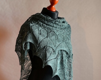 Manderley - Lace shawl pattern - Instant download - English