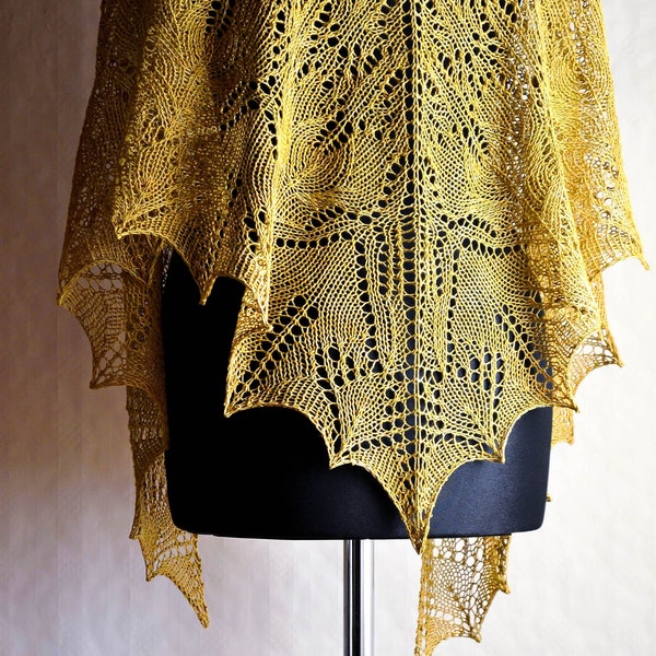 Beyond a Shadow - Lace shawl pattern - Instant download - English