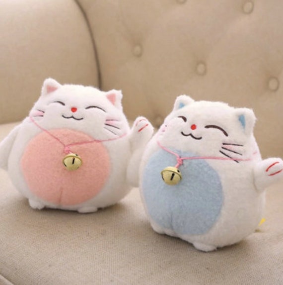 cute japanese cat plush