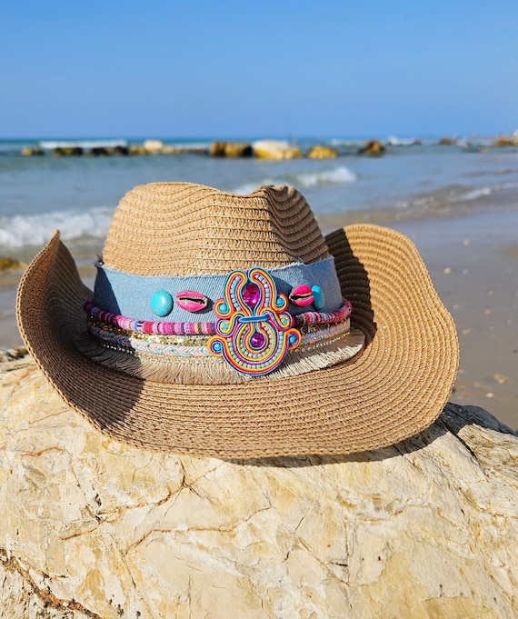 Women Summer Hat,custom Hat,boho Cowboy Hat,cowgirl Hat,boho Hat