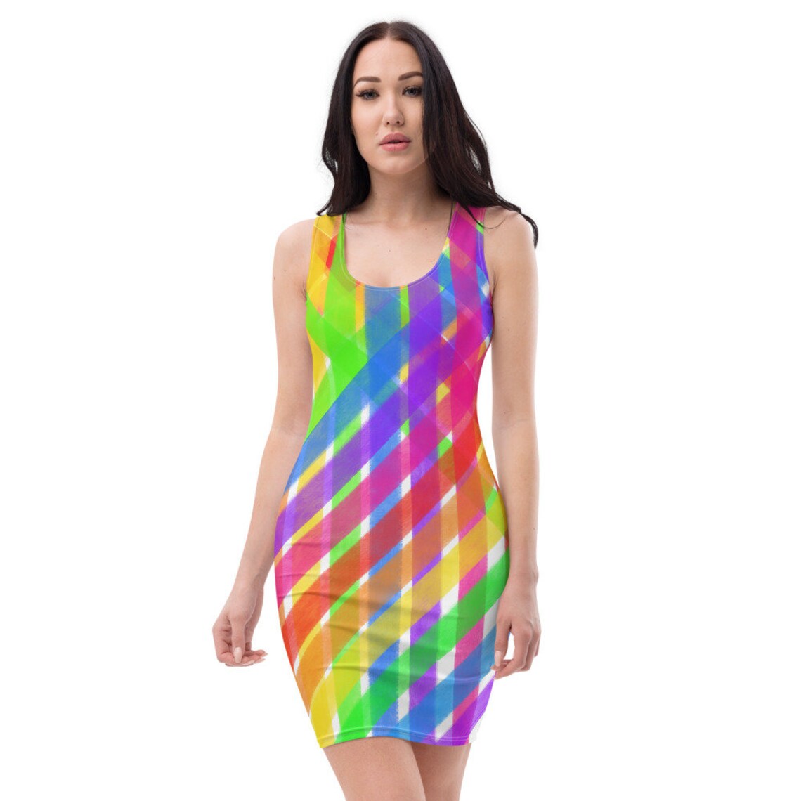 Form fitted dress gift for woman summer dress Purple dress Etsy