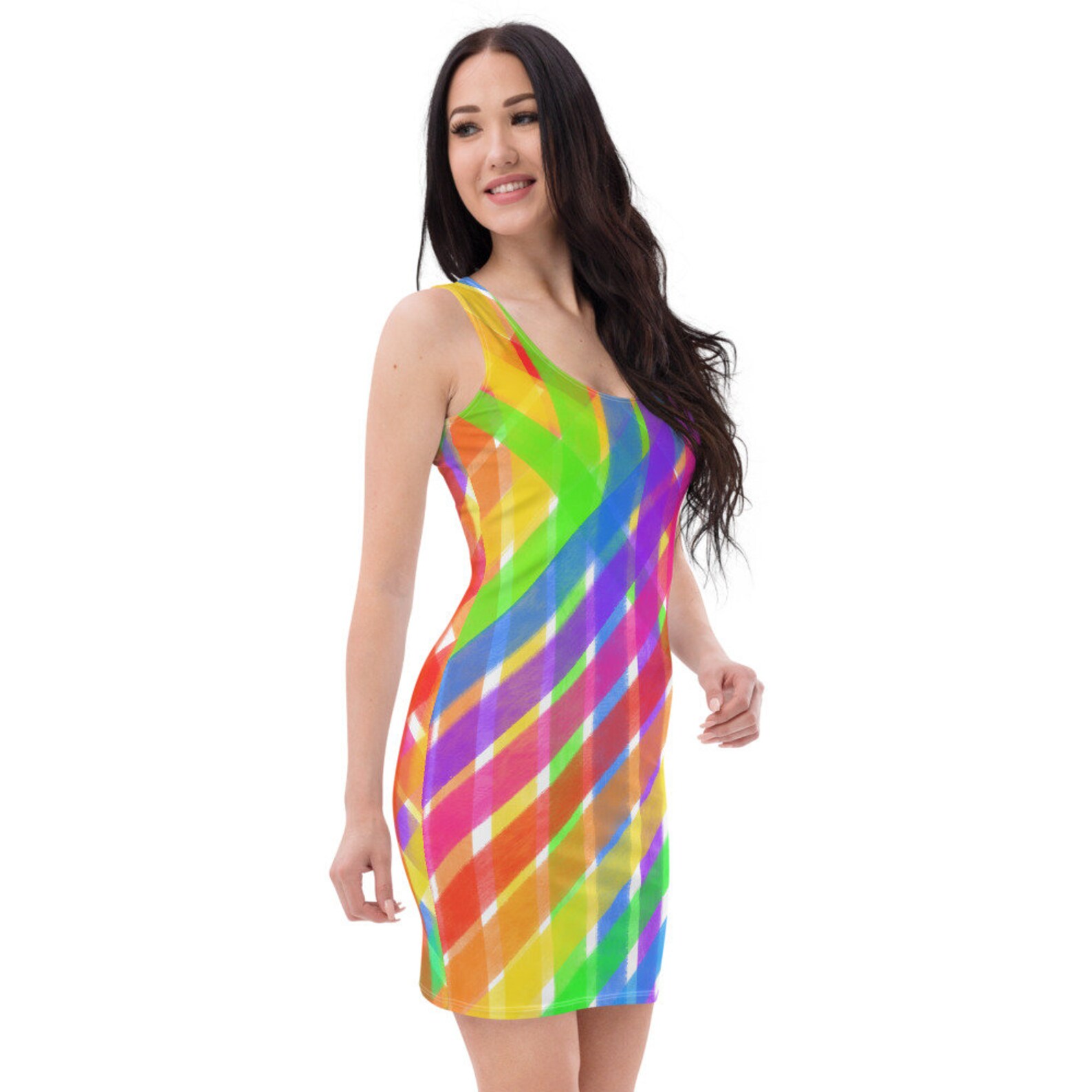 Form fitted dress gift for woman summer dress Purple dress Etsy