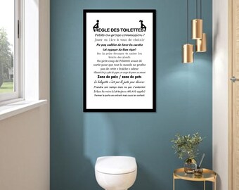 Affiche Toilette Etsy Affiche Toilette Etsy