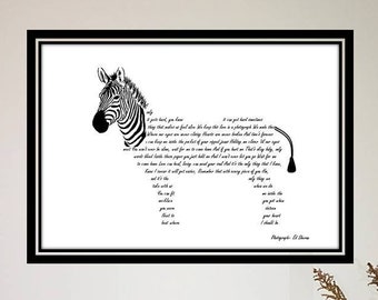 Citation Chanson Etsy
