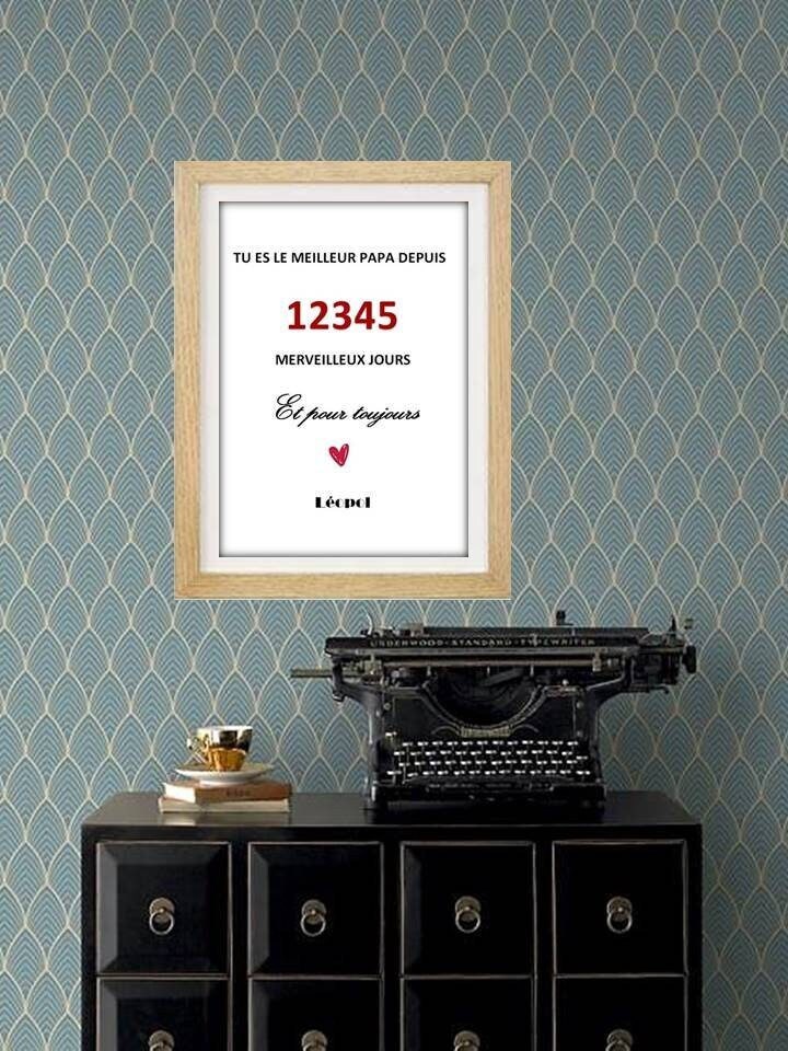 Affiche Personnalisée Papi Mamie Personnalisable Papa Maman Papy Tata Tonton Cadeau Idée de - Fête D