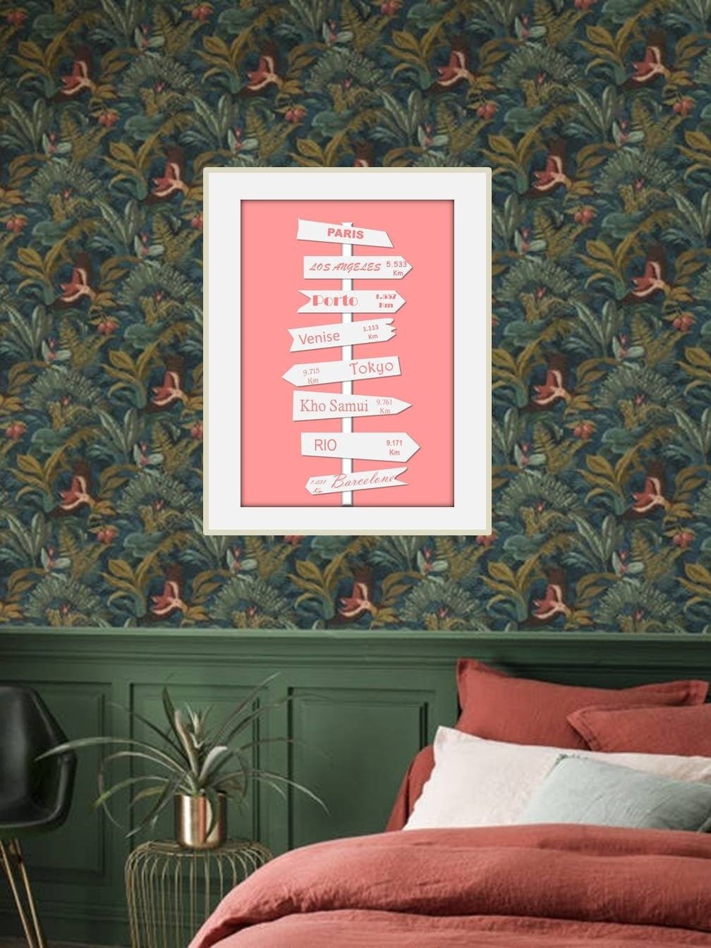 Affiche Personnalisée Prénom, Idée de Cadeau Naissance Personnalisé, Décoration Chambre Bébé, Tablea