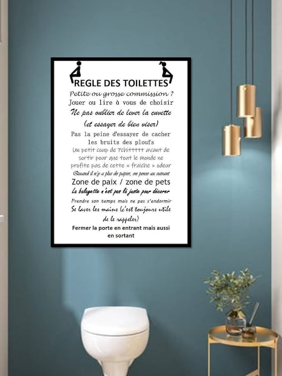 Affiches toilettes - Affiches WC à imprimer gratuites - Poster WC