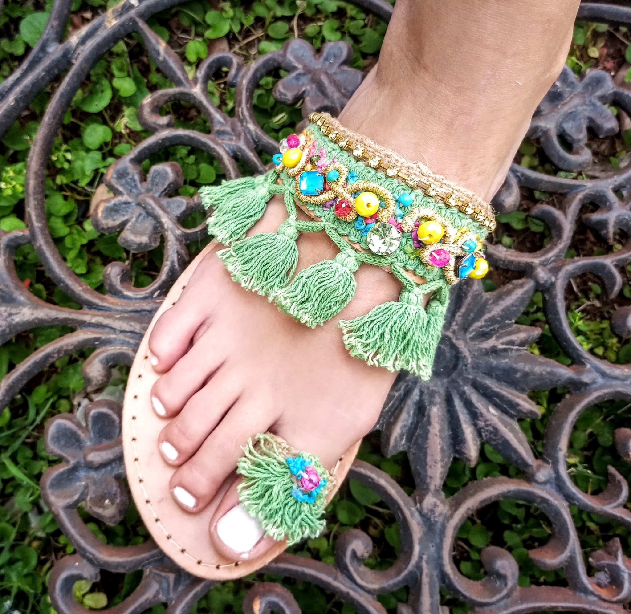 Gypsy style sandals hot sale