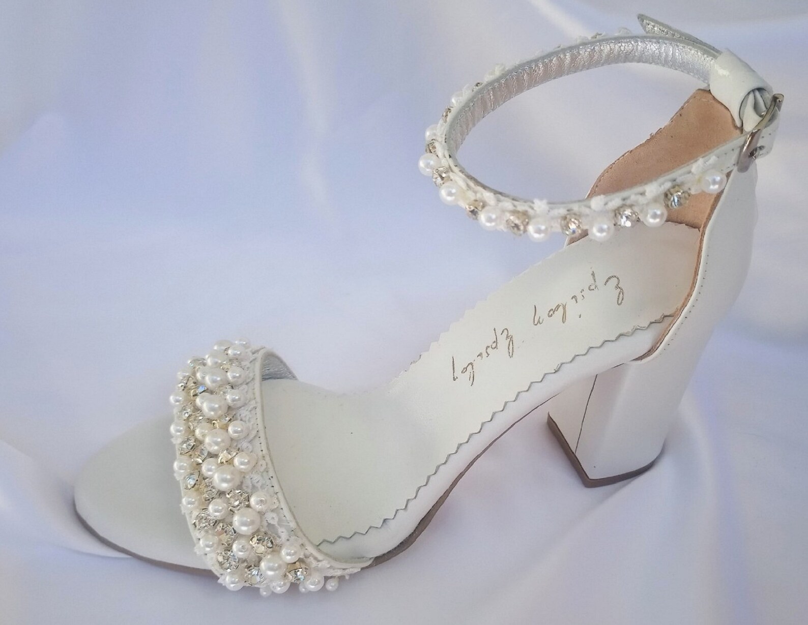 block bridal shoes