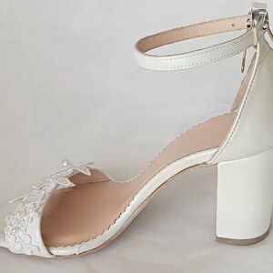 WHITE WEDDING SANDALS