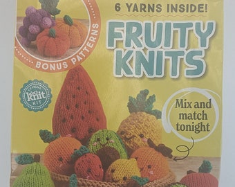 Let's Knit Kit Fruity Knits 12 Fruitilicious Patterns to Choose From Knit Kit from the UK