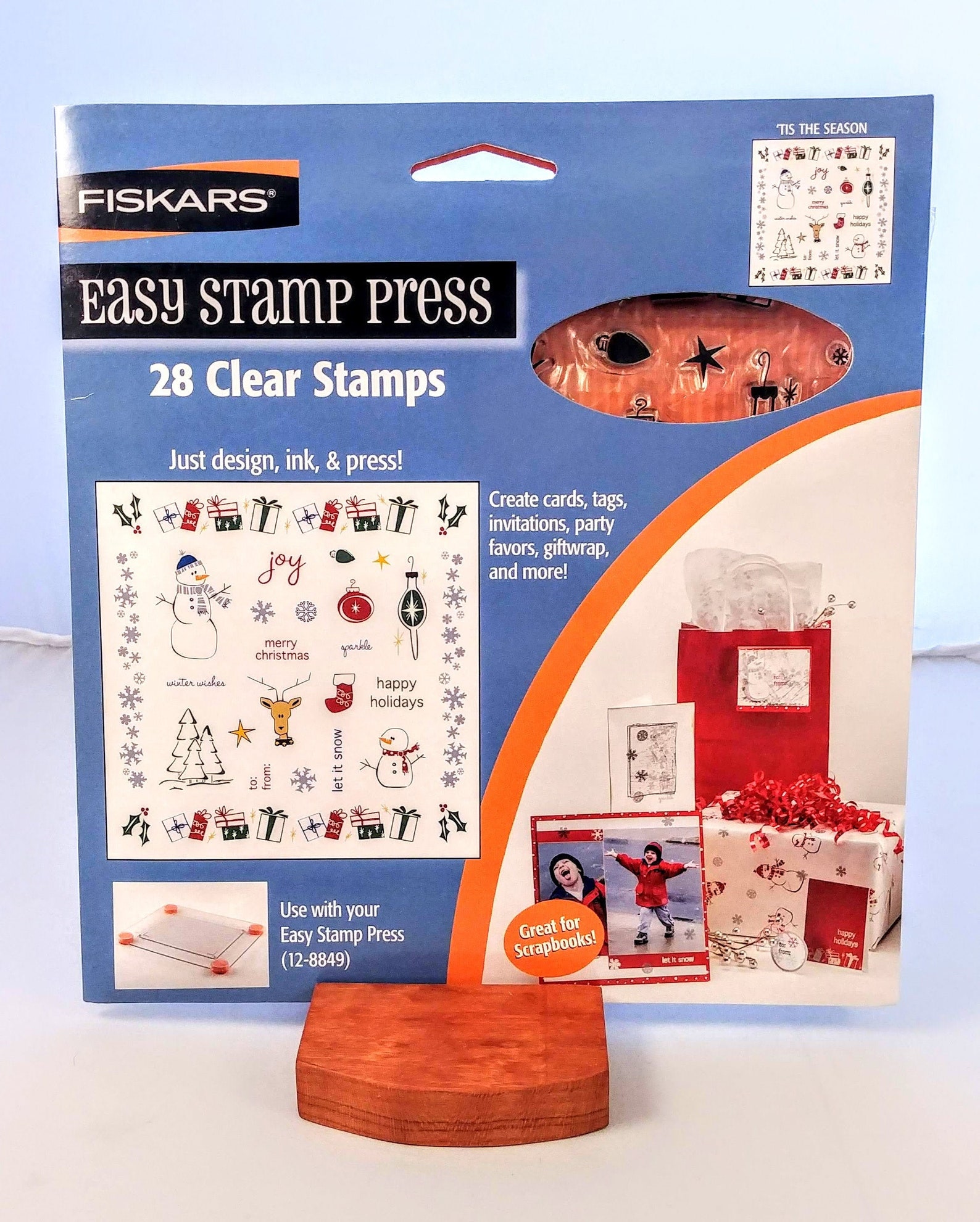 New Old Stock Fiskars Easy Stamp Press 36 Clear Stamps Etsy