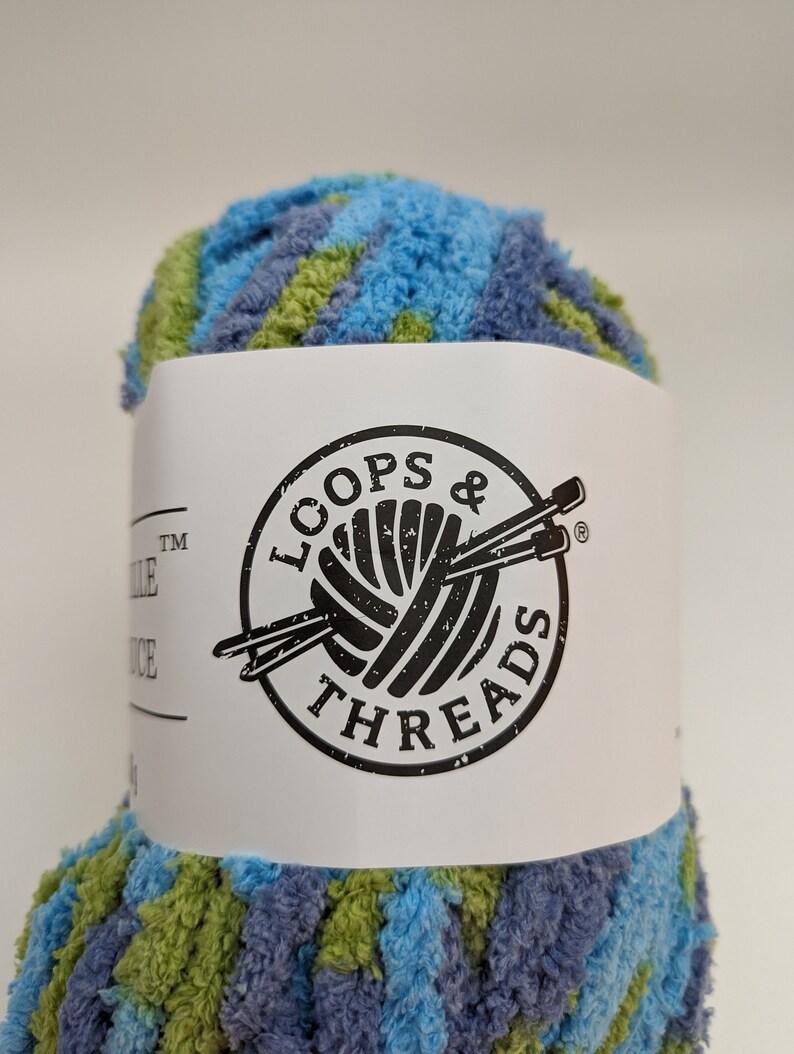 Lot of 2 Loops & Threads Yarn Laine Cuddly Chenille/chenille Etsy