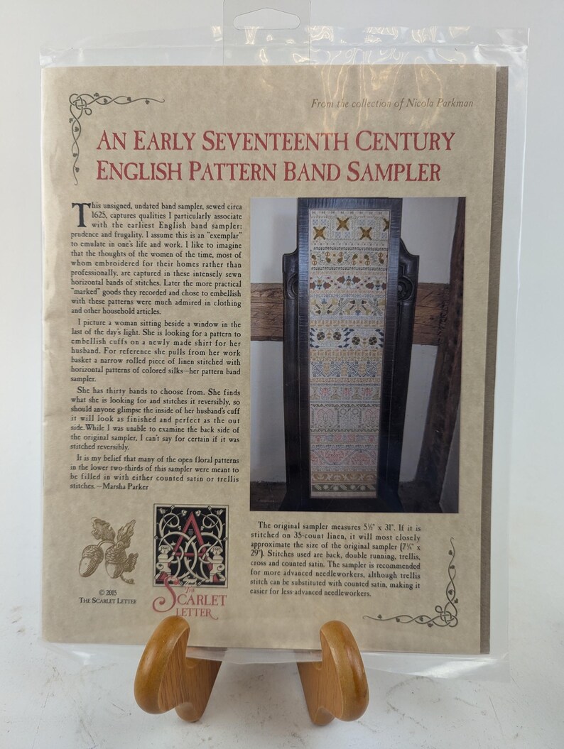 The Scarlet Letter Cross Stitch Pattern an Early Seventeenth Century ...