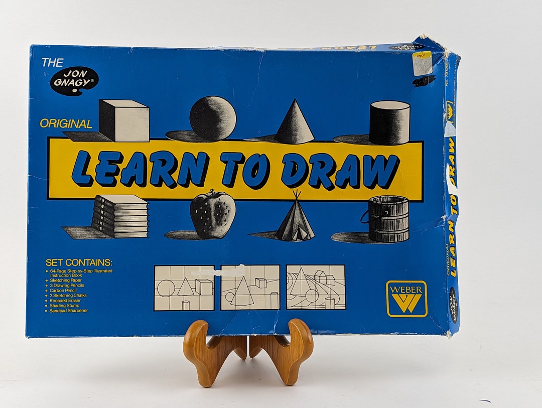 Vintage the jon gnagy learn to draw set 731293 martin f weber company
