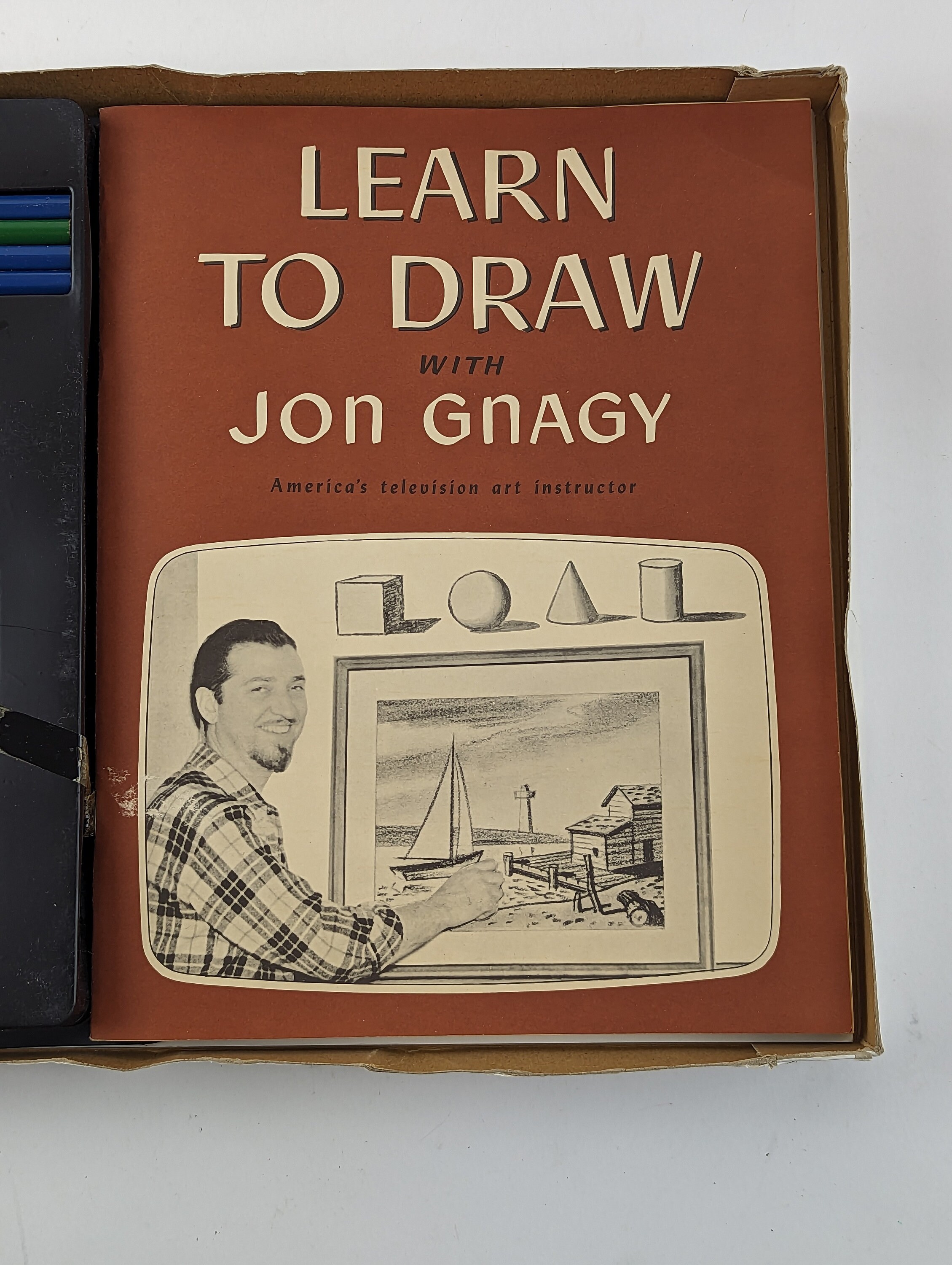 Vintage the jon gnagy learn to draw set 731293 martin f weber company