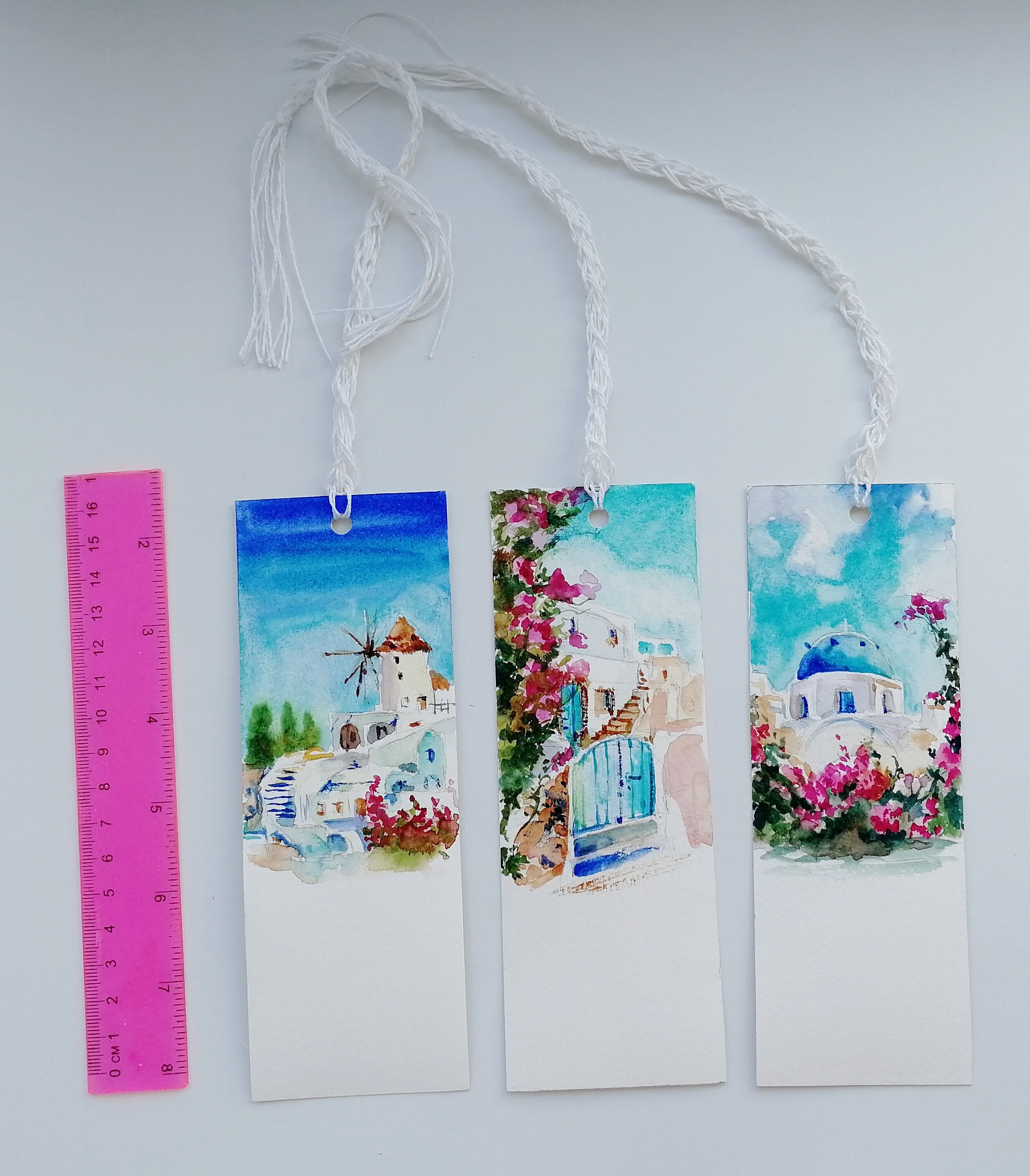 Personalized bookmark Hand painted bookmark watercolor Etsy
