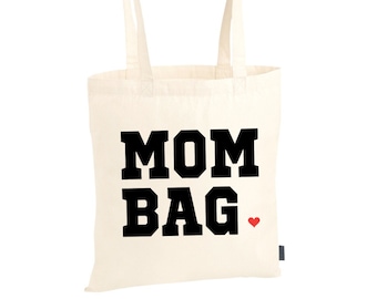 Cotton bag jute bag pouch bag shopping bag shopping bag shopping shopper totebag mother's day mom mother gift | "MOM BAG"