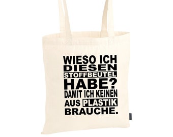 Tote Bag Cotton Bag Cloth Bag Jute Bag Totebag (2 Colors) | "Cloth bag instead of plastic"